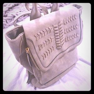Small leather back pack purse